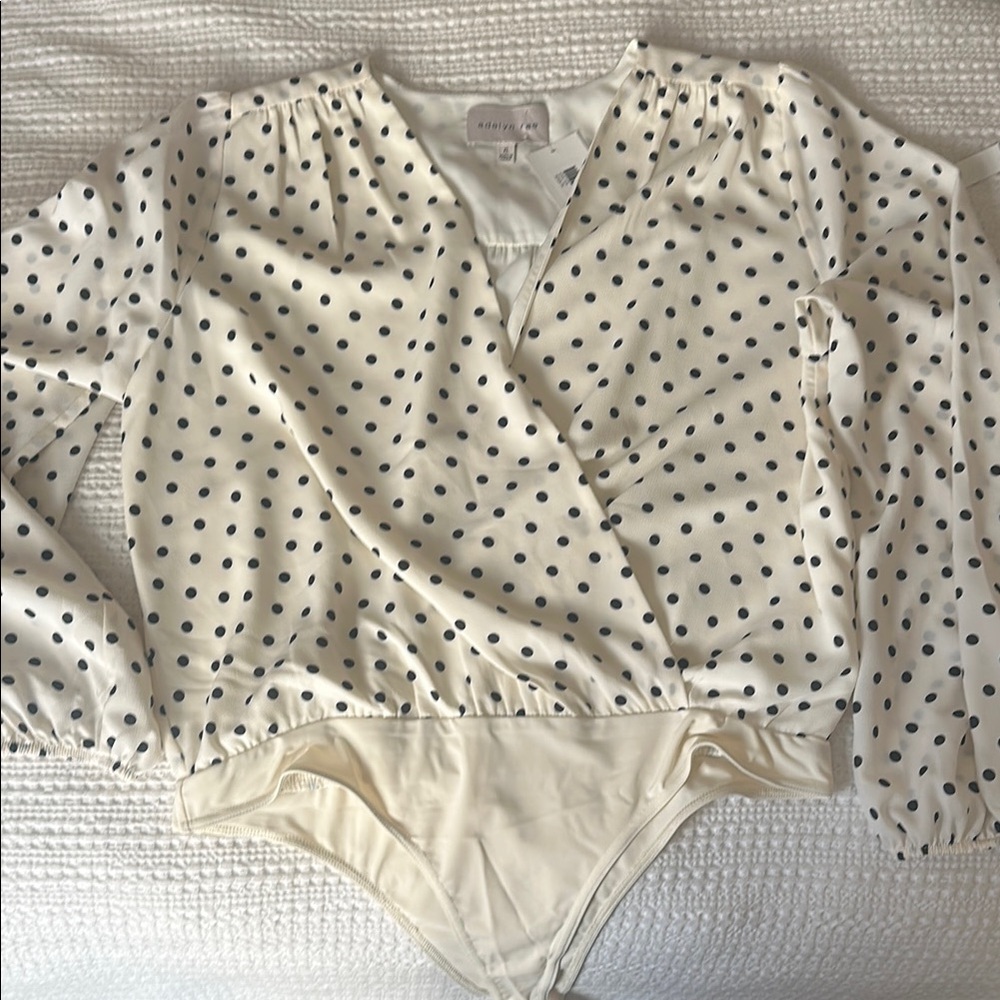 Adelyn Rae Polka Dot Bodysuit